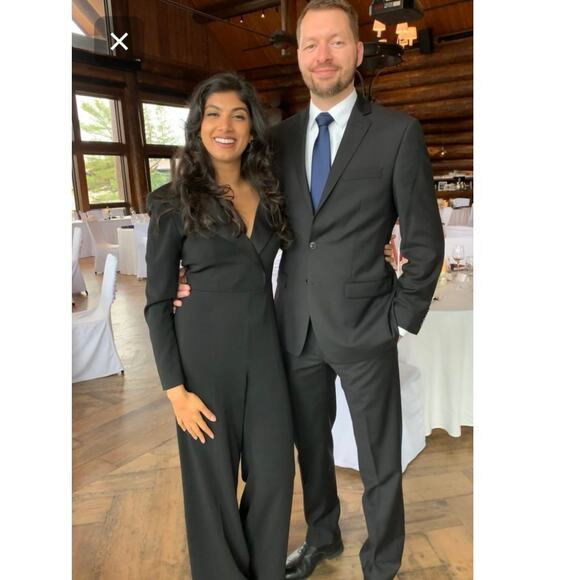 Jay Godfrey Roland Black Tuxedo Jumpsuit Long Sleeve Wide Leg Elegant FormalWear - Picture 7 of 16